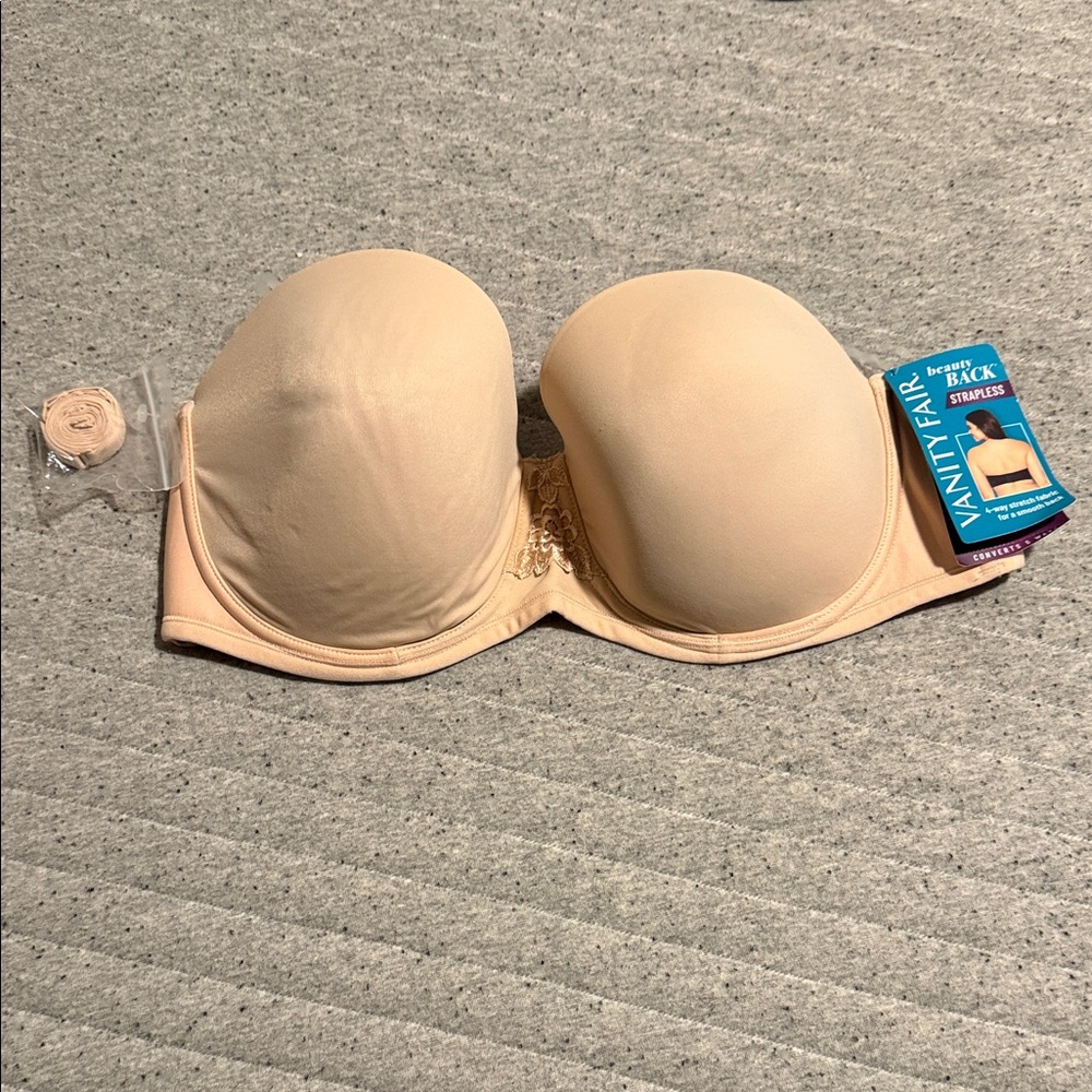 Vanity Fair Strapless Bra - Tan